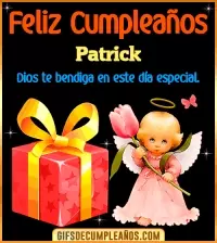 GIF Feliz Cumpleaños Dios te bendiga en tu día Patrick